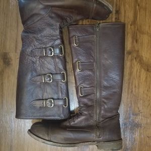 Vintage Shoe Company brown leather boots
